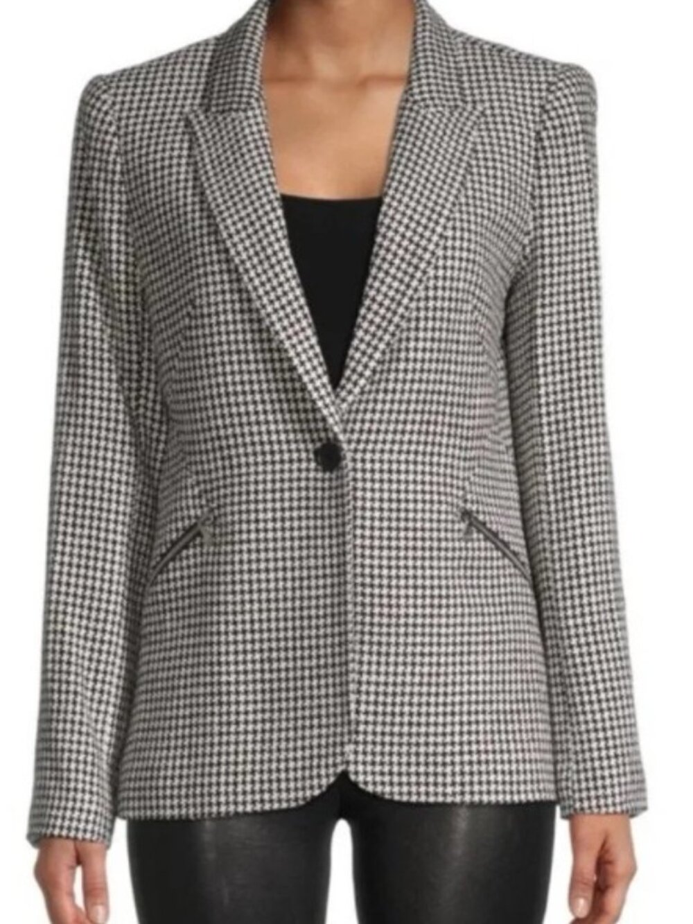 L'Agence Black & White Candra Houndstooth blazer. Size 0. Great condition - Picture 1 of 8